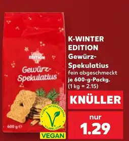 Kaufland K-WINTER EDITION Gewürz-Spekulatius Angebot