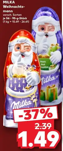 Kaufland MILKA Weihnachtsmann Angebot