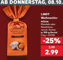 Kaufland Lindt Weihnachts-Mandeln Classic Angebot