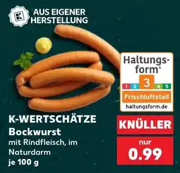 Kaufland K-WERTSCHÄTZE Bockwurst Angebot