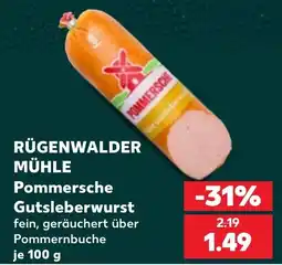 Kaufland RÜGENWALDER MÜHLE Pommersche Gutsleberwurst Angebot