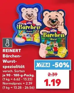 Kaufland REINERT Bärchen-Wurst-spezialität Angebot