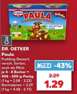 Kaufland DR. OETKER Paula Pudding-Dessert Angebot