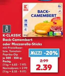 Kaufland K-CLASSIC Back-Camembert Angebot