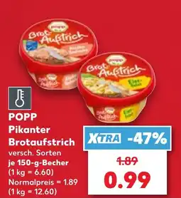Kaufland POPP Pikanter Brotaufstrich Angebot