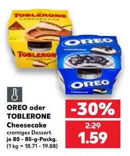 Kaufland OREO oder TOBLERONE Cheesecake Angebot
