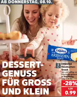 Kaufland Exquisa Käsekuchen-Snack Angebot