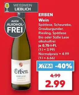 Kaufland Erben Spätlese Angebot