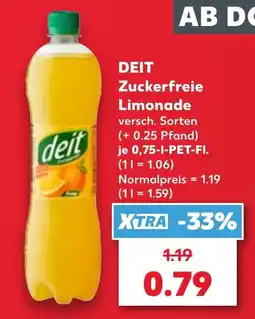 Kaufland DEIT Zuckerfreie Limonade Angebot