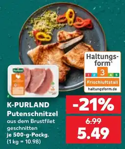 Kaufland K-PURLAND Putenschnitzel Angebot