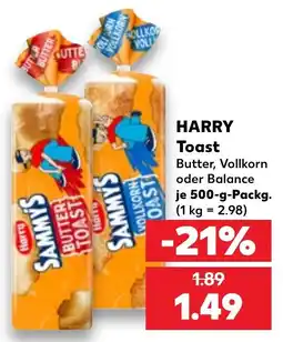 Kaufland HARRY Toast Angebot