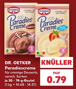 Kaufland DR. OETKER Paradiescreme Angebot