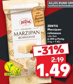 Kaufland ZENTIS Marzipan-rohmasse Angebot