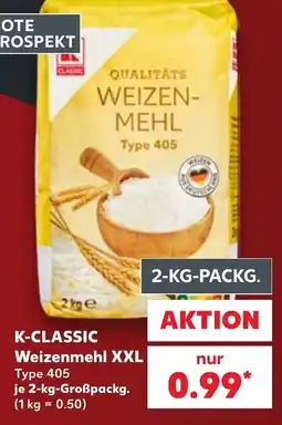 Kaufland K-CLASSIC Weizenmehl XXL Angebot