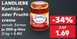 Kaufland LANDLIEBE Konfitüre oder Frucht-creme Angebot
