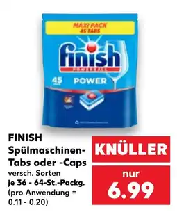 Kaufland FINISH Spülmaschinen-Tabs oder -Caps Angebot