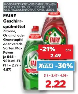 Kaufland FAIRY Geschirrspülmittel Angebot
