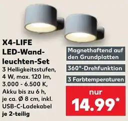 Kaufland X4-LIFE LED-Wandleuchten-Set Angebot