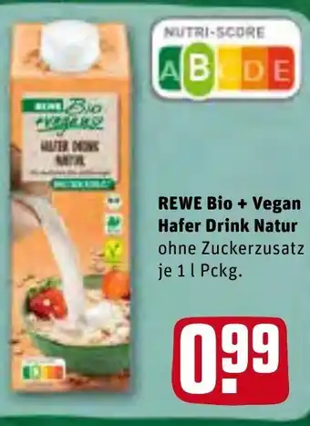 REWE Kaufpark Rewe Bio + Vegan Hafer Drink Natur 1L Angebot