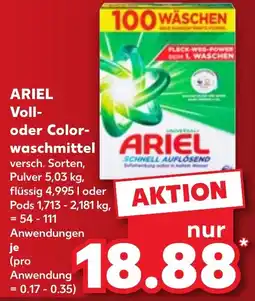 Kaufland ARIEL Voll- oder Color-waschmittel Angebot