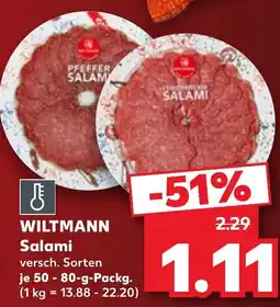 Kaufland WILTMANN Salami Angebot