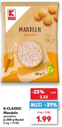 Kaufland K-CLASSIC Mandeln gemahlen Angebot