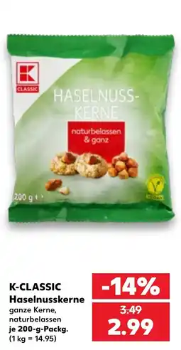 Kaufland K-CLASSIC Haselnusskerne Angebot