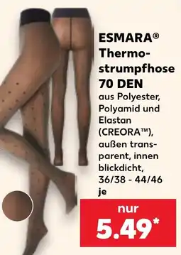 Kaufland ESMARA® Thermo-strumpfhose 70 DEN Angebot