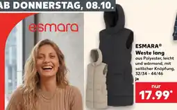 Kaufland ESMARA® Weste lang Angebot