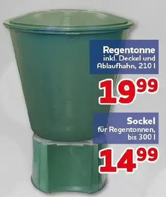 Regentonne inkl. Deckel und Ablaufhahn