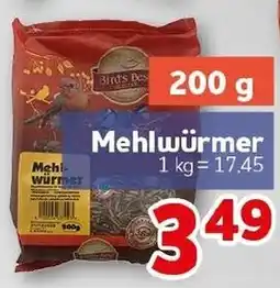CENTERSHOP Bird's Best Mehlwürmer Angebot