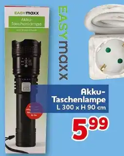 CENTERSHOP EASYmaxx Akku-Taschenlampe Angebot