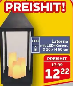 CENTERSHOP Laterne mit LED-Kerzen Angebot