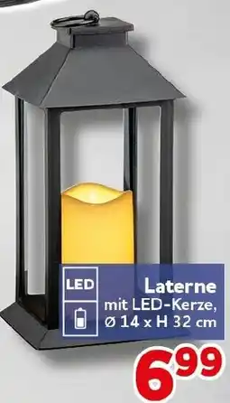 CENTERSHOP Laternen mit LED-Kerze Angebot