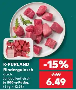Kaufland K-PURLAND Rindergulasch Angebot
