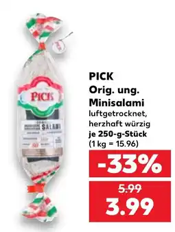 Kaufland PICK Minisalami Angebot
