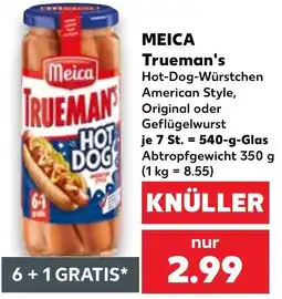 Kaufland Meica Trueman's Hot-Dog-Würstchen American Style Angebot