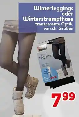 CENTERSHOP Winterleggings oder Winterstrumpfhose Angebot