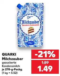 Kaufland QUARKI Milchzauber gezuckerte Kondensmilch Angebot