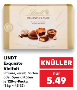 Kaufland LINDT Exquisite Vielfalt Angebot