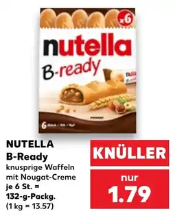Kaufland NUTELLA B-Ready knusprige Waffeln mit Nougat-Creme Angebot