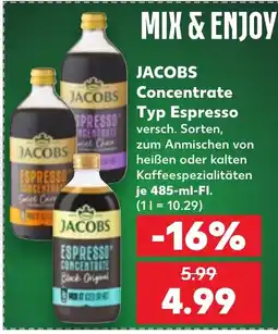 Kaufland Jacobs Concentrate Typ Espresso Angebot
