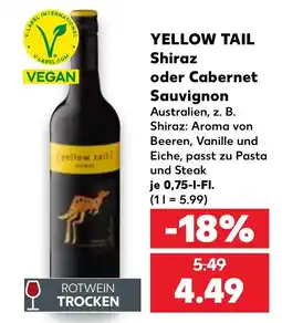 Kaufland YELLOW TAIL Shiraz Angebot