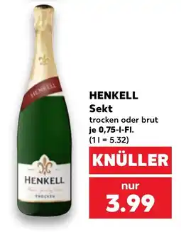 Kaufland HENKELL Sekt Angebot