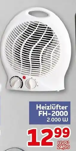 CENTERSHOP Heizlüfter FH-2000 Angebot
