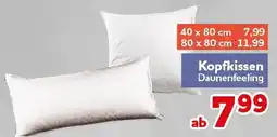 CENTERSHOP Kopfkissen Daunenfeeling Angebot