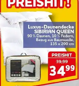 CENTERSHOP Luxus-Daunenbett SIBIRIAN QUEEN Angebot