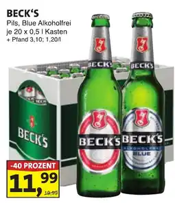 Lösch Depot BECK'S Pils, Blue Alkoholfrei Angebot