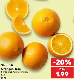 Kaufland Südafrik. Orangen, lose Angebot