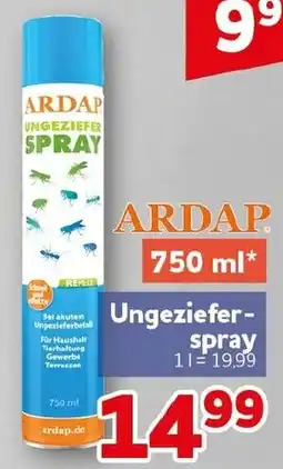 CENTERSHOP ARDAP Ungeziefer-Spray Angebot